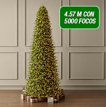 Árbol con luces 4.57 m con 5000 focos 